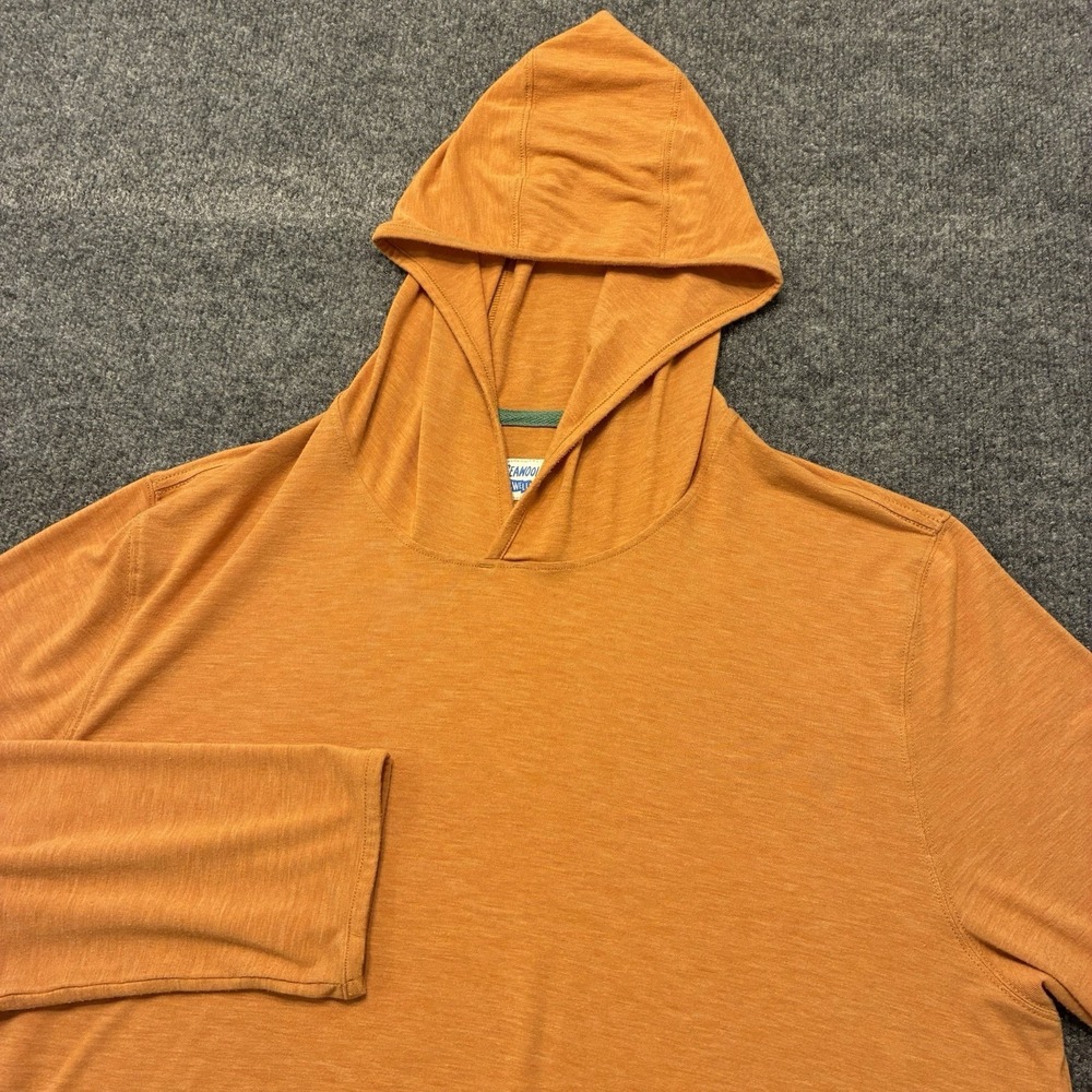 Seawool by Wellen Long Sleeve Hooded Shirt Mens Large Rayon Blend Stretch Fit